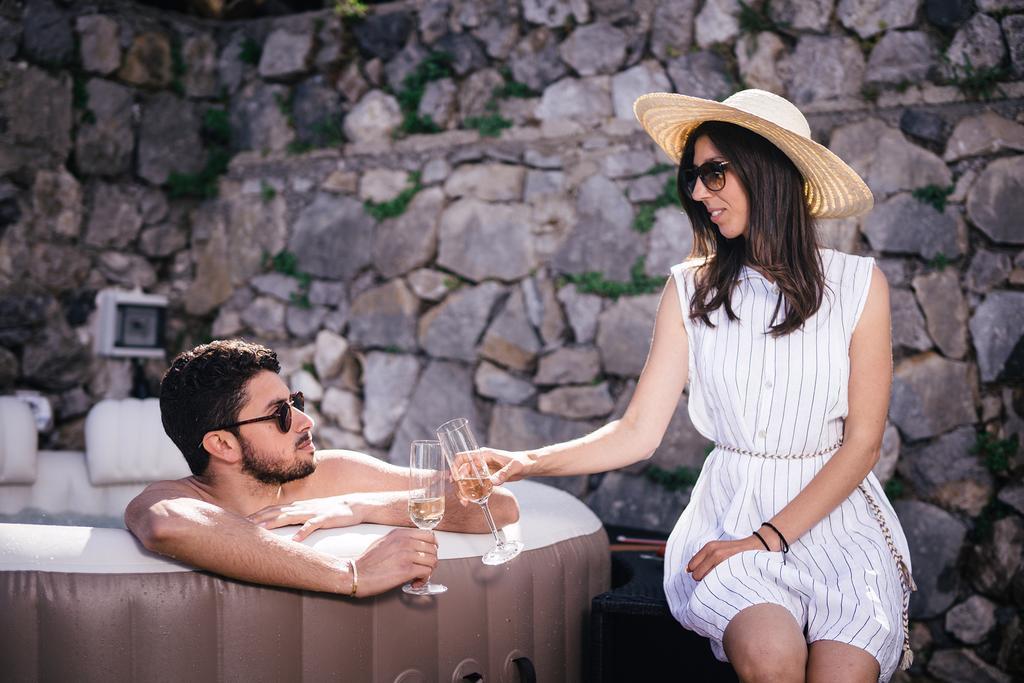 Sea View Villa In Ravello With Lemon Pergola, Gardens And Jacuzzi - Ideal For Elopements Kültér fotó