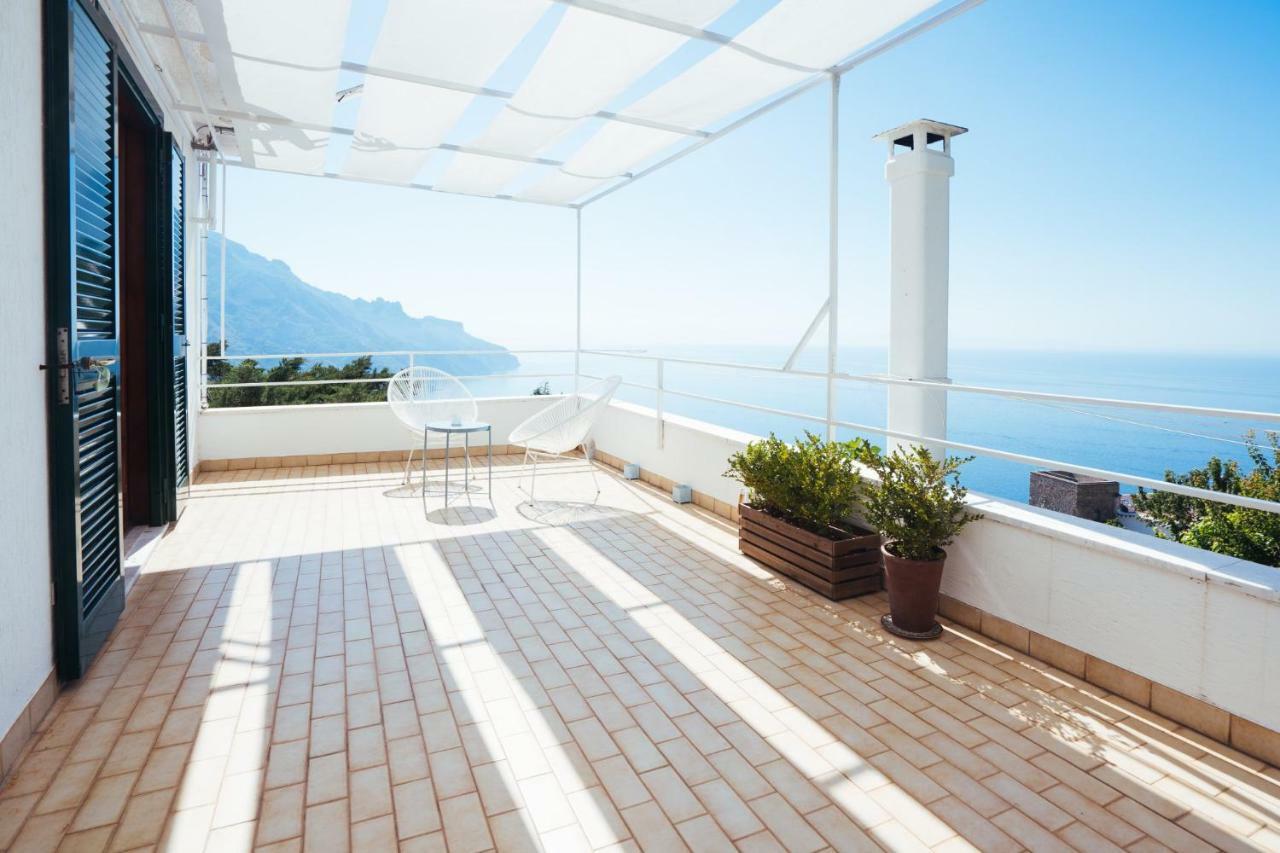 Sea View Villa In Ravello With Lemon Pergola, Gardens And Jacuzzi - Ideal For Elopements Kültér fotó