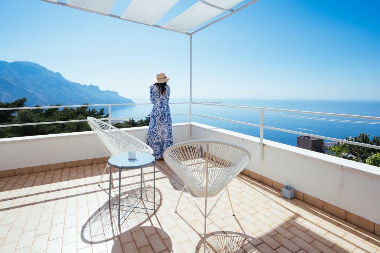 Sea View Villa In Ravello With Lemon Pergola, Gardens And Jacuzzi - Ideal For Elopements Kültér fotó