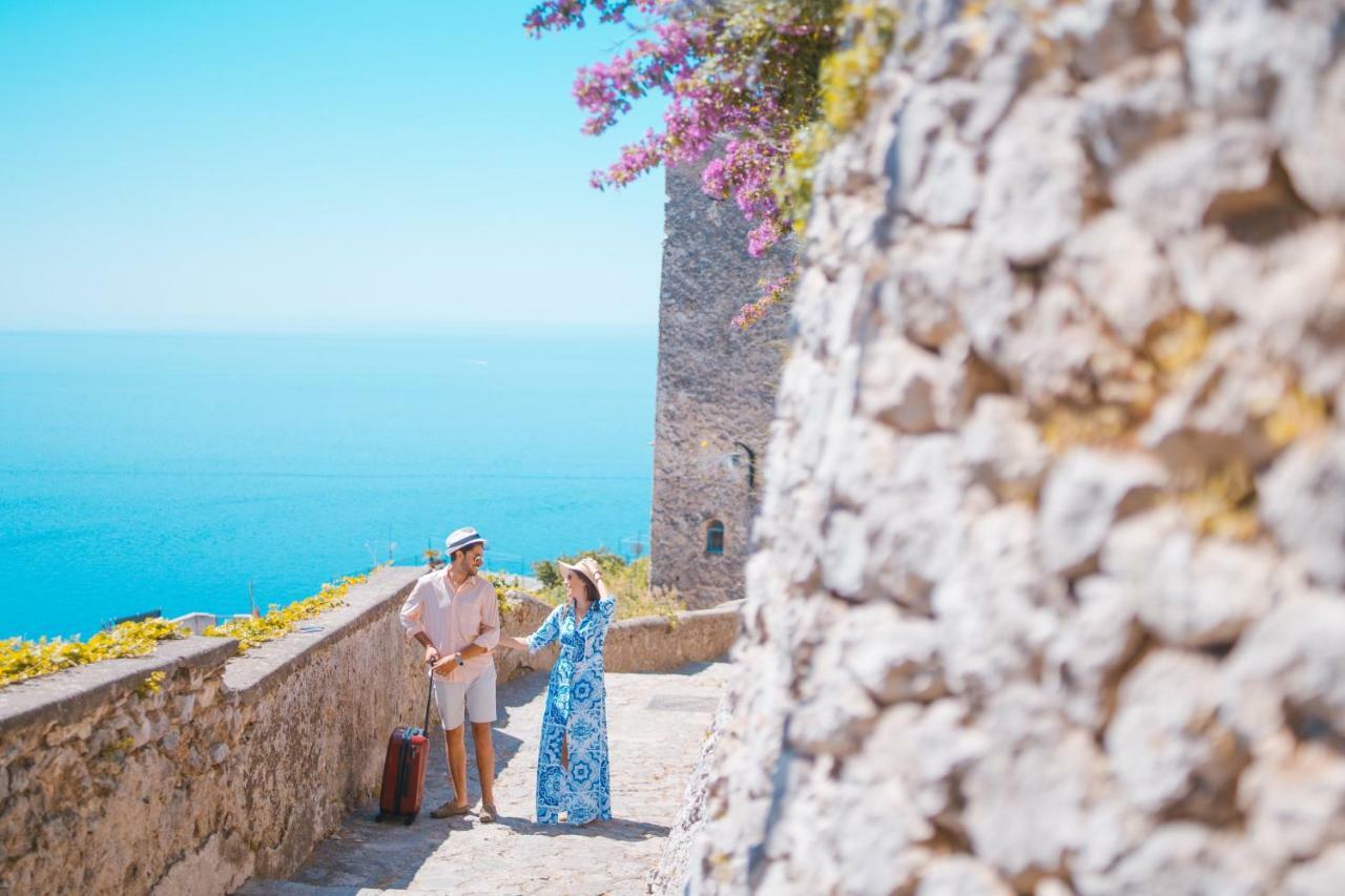 Sea View Villa In Ravello With Lemon Pergola, Gardens And Jacuzzi - Ideal For Elopements Kültér fotó